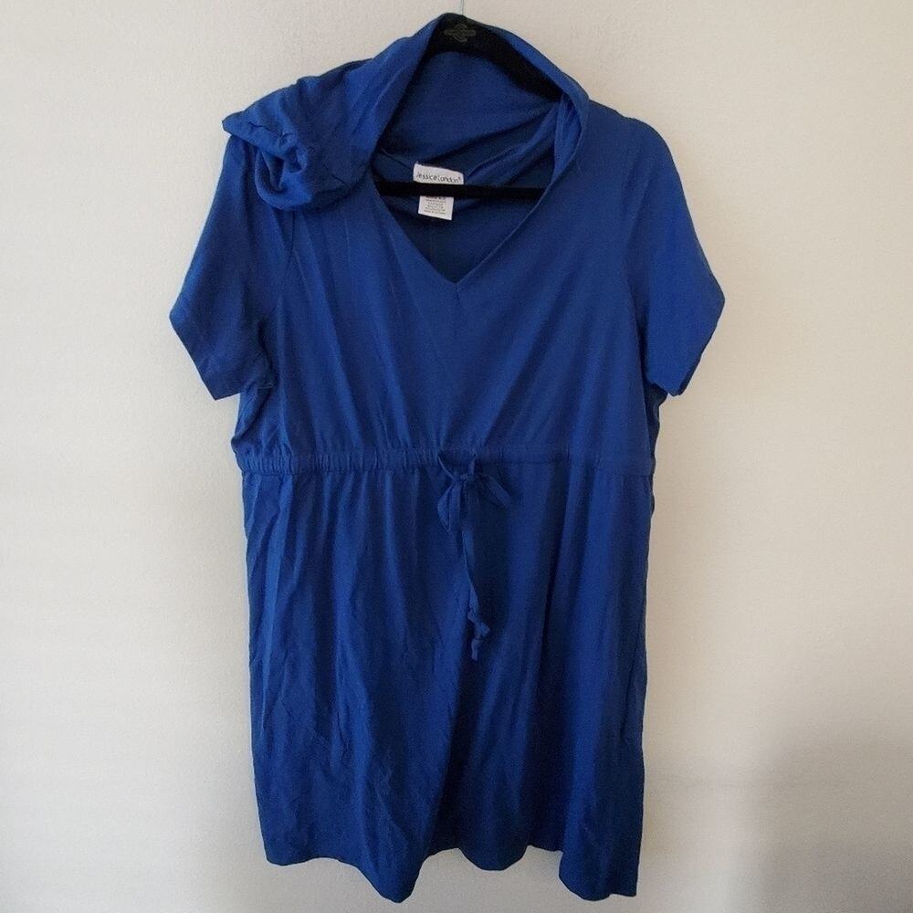 Jessica London Blue hooded dress size 14